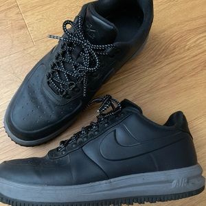Nike Shoes Mens 11.5 Lunar Force 1 Duckboot Lace Up Sneakers Black